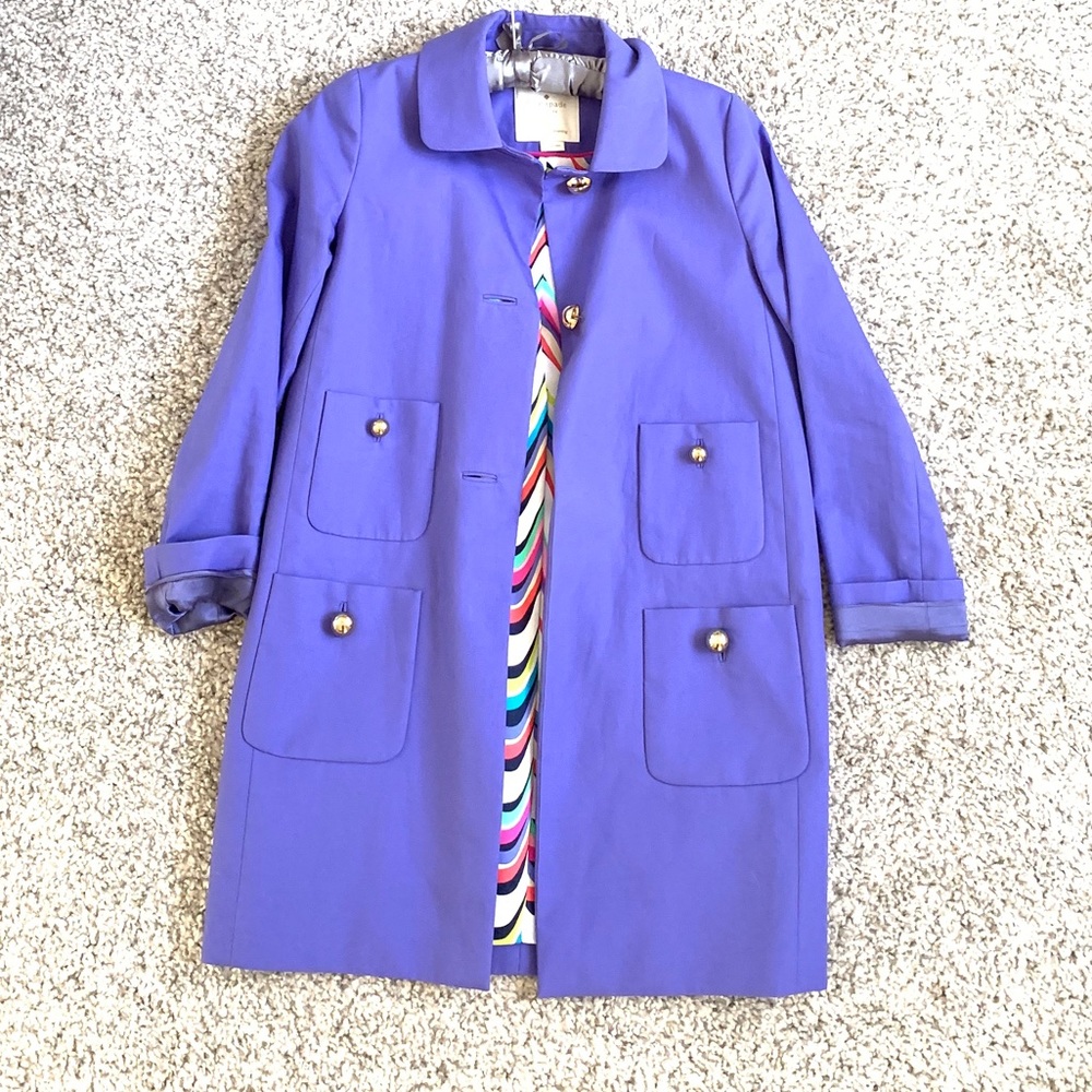 Kate Spade Purple Trench Coat